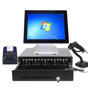 15 inç pos terminali/hepsi bir arada PC/pos sistemi mini MSR WIFI