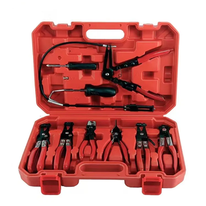 طقم أدوات إصلاح محرك السيارة من أوكسيفو مكون من 9 قطع مع مادة SAE 1045 ومشبك خرطوم مرن وملقط وأداة إزالة للحمل - Product Image 2