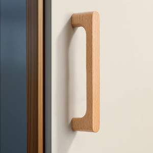 Poignées de meuble en bois massif personnalisées, poignées de <span class=keywords><strong>tiroir</strong></span> minimalistes modernes, boutons en bois naturel pour armoire, <span class=keywords><strong>cuisine</strong></span>, commode - Product Image 5