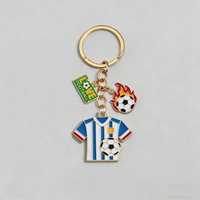 Nuevo Colgante de Recuerdo 2026 de Moda con Temática de Fútbol, de Aleación de Zinc, Impresión Tipográfica, Forma Irregular, Personalización Sencilla