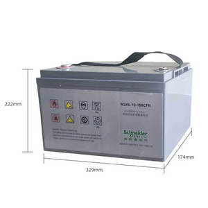 Schneider M2AL12-100CFR 12V 100Ah Lead Acid <b>Battery</b> For <b>UPS</b> Computer Networking - Product Image 1