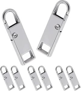 Deoward <b>Zipper</b> Pull <b>Replacement</b> Metal <b>Zipper</b> Handle Mend Fixer Tab Repair For Luggage Backpacks Suitcases Jackets Purses Handbag - Product Image 1