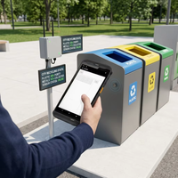 Lector Portátil RFID de Baja Frecuencia (125KHz, 134.2KHz) con Android 14, Resistente y Especializado para el Seguimiento de Contenedores de Basura, para el Departamento de Saneamiento