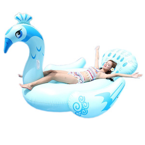 Blue Peacock Inflatable Float 180Cm Adult Pool Raft Water Toy - Product Image 5