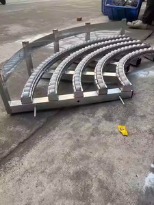 Tốc độ cao dỡ tải đường sắt trượt <span class=keywords><strong>90</strong></span> độ lần lượt kho hàng hóa chuyển mịn hướng dẫn con lăn - Product Image 6