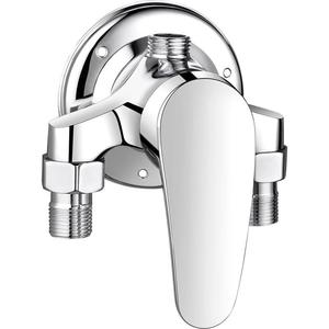 Robinet de <span class=keywords><strong>douche</strong></span> thermostatique mural pour baignoire, design moderne, poignée unique, laiton poli de haute qualité - Product Image 1