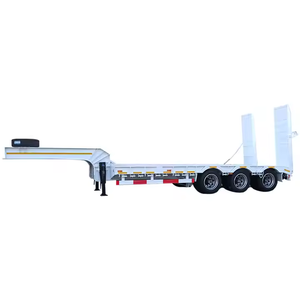 Semi-remorque surbaissée à 3 ou 4 essieux, plateau bas, col de cygne, neuve, 120 tonnes, à vendre - Product Image 4