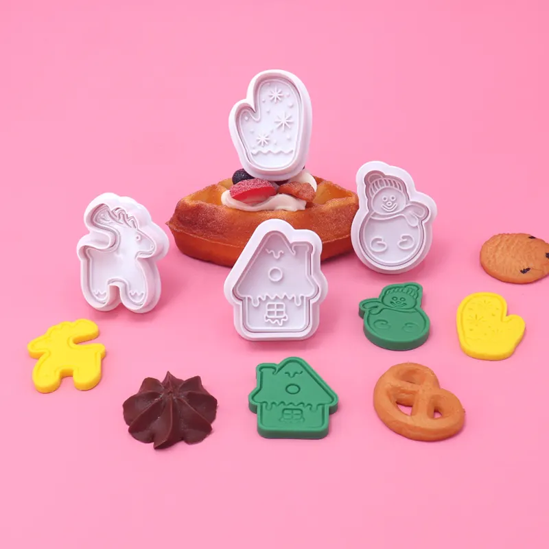 Natale e Halloween Silicone Cookie Cutter stampi fai da te torta strumento di decorazione per la cucina gelato primavera muffa