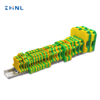 Connecteur de bornier en ligne à ressort série PT, type ressort à insertion, pour rail DIN