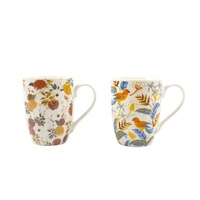 Fabricant de fleurs design tasse à café en porcelaine fine écologique pour une impression en couleur