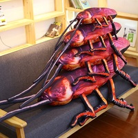 Gros 3D géant cafard en peluche jouet réaliste insecte oreiller éducatif nouveauté Gag cadeau réaliste cafard poupée