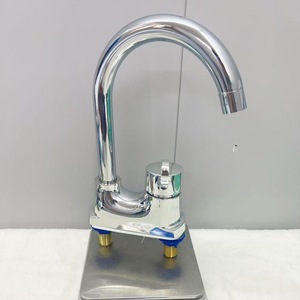 Grifo de Lavabo de Doble Manija, Cromado, con Válvula de Cerámica, 2 Orificios, Montaje en Encimera, Agua Fría y Caliente - Product Image 3