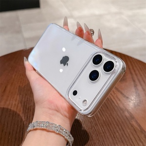 เคสโทรศัพท์มือถือมีแม่เหล็กใสป้องกันสีเหลืองสำหรับ iPhone 13 14 15 16 17 PRO MAX ฝาครอบโทรศัพท์ PC คริสตัลแบบใส - Product Image 5