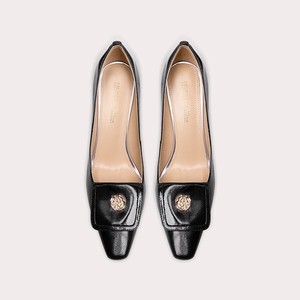 Scarpe con tacco alto da donna con tacco alto da donna con tacchi alti in <span class=keywords><strong>pelle</strong></span> di mucca Modulare nero elegante personalizzato - Product Image 3