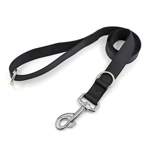 black Solid Color Nylon <b>Dog</b> <b>Leash</b> Durable Simple Style For <b>Dogs</b> - Product Image 2