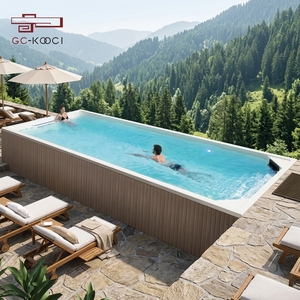 Piscina de Acrílico Grande para Exteriores, Sistema de Entrenamiento de Natación, Spa, Masajes, para Fiestas - Product Image 1