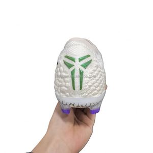Botas de fútbol FG/TF al por mayor OEM/ODM para adultos y jóvenes, con opciones antideslizantes, ligeras y transpirables de tejido. - Product Image 4