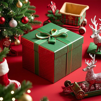 Scatole Regalo Natalizie Portatili di Alta Qualità, Vendita Diretta dalla Fabbrica, Stampa e Goffratura per Confezioni Festive
