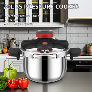 Casserole à pression à <span class=keywords><strong>induction</strong></span> en acier inoxydable DMD 304SS, écologique, <span class=keywords><strong>20</strong></span> <span class=keywords><strong>litres</strong></span>, pour usage domestique, avec support de casserole à verrouillage facile, composite - Product Image 6