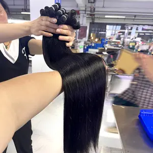 Bundel rambut perawan dengan penutup renda 3 cara bagian Brasil renda penutup rambut ekstensi rambut manusia vendor bundel rambut
