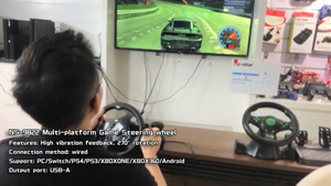 C-STAR CE Certification Programmable Diameter 27CM <strong>Android</strong>/PS-3/p4/pc Gaming Steering Wheel - Product Image 6