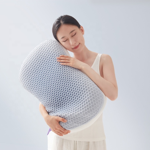 High Elastic Correction Neck Sleep Pillow Zero Pressure Multifunctional Orthopedic TPE Gel Pillow