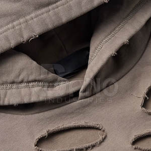 Último diseño sudaderas con capucha desgastadas hechas en Pakistán estilo callejero sudaderas con capucha desgastadas personalizadas al por mayor - Product Image 5