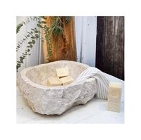 Newstar naturel Beige travertin marbre pierre évier salle de bain éviers bassin marbre lavabo évier
