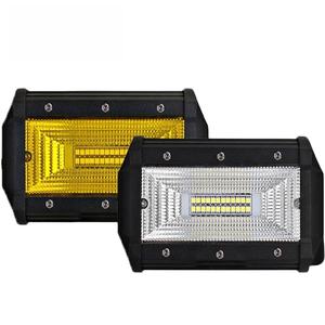 Barre lumineuse LED blanche de 5 pouces, 72W, 12V, 10000 lumens pour camions et véhicules tout-terrain - Accessoire automobile universel - Product Image 1