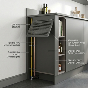 Armoires de <span class=keywords><strong>cuisine</strong></span> modulaires OPPOLIA Aurora avec finition nano PET anti-fissuration <span class=keywords><strong>pour</strong></span> environnement de chauffage à sec russe - Product Image 3