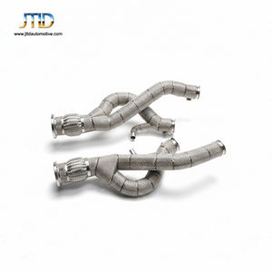 Collecteur d'échappement haute performance en acier inoxydable T304 pour Lamborghini Revuelto V12 hybride, collecteur d'échappement de course soudé TIG (Decat) - Product Image 4