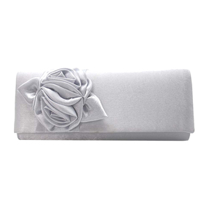 Women Simple Classic 3D Floral Handbag Fashion Evening <b>Bag</b> Party Prom Clutch <b>Bag</b> Bride Wedding Purse - Product Image 4