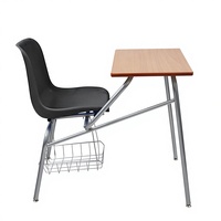 Chaise de formation personnalisable avec tablette d'écriture pour salles de formation d'entreprise