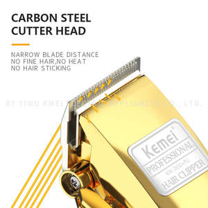 Kemei KM-2850+PG 2200mAh 5w 金属製電動バッテリーヘアシェーバー 5500RPM プロ仕様ヘアトリマー USB充電式 理髪店ツール - Product Image 3