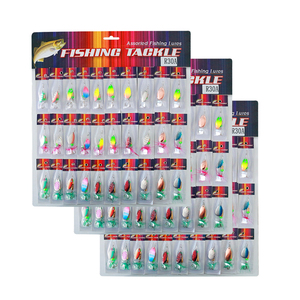 Kit de leurres de pêche imprimés à prix d'usine, ensemble de spinners 2g/5g <span class=keywords><strong>en</strong></span> fer <span class=keywords><strong>pour</strong></span> achigan, <span class=keywords><strong>truite</strong></span>, carpe <span class=keywords><strong>en</strong></span> <span class=keywords><strong>rivière</strong></span>, lac, ruisseau (sans hameçons) - Product Image 2
