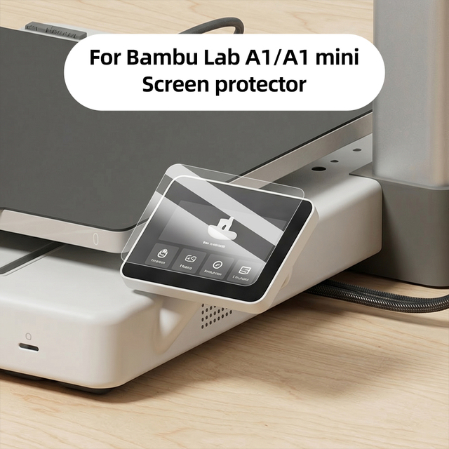 Screen Protector for Bambu Lab A1 / A1 Mini 3D Printer HD Clear Anti-Scratch Touch Screen Film High Transparency Easy Install