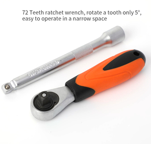 25 cái 1/4 "ổ đĩa Metric Ổ cắm mini Ratchet cờ lê Bit Set với Hex trox - Product Image 4