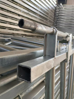 Sistema de Rieles Frontales para Control de Ganado, Puerta de Alimentación para Vacas de Granja Lechera, Galvanizado en Caliente, Personalizado de Fábrica