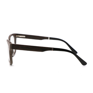 Lentes intercambiables de madera de acetato de buena calidad Gafas ópticas Gafas de madera Óptica de madera al por mayor en China - Product Image 5