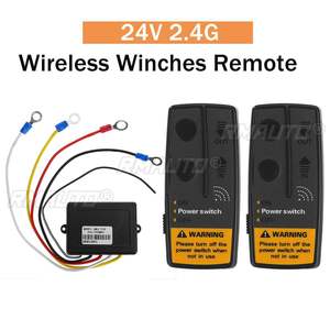 รีโมทคอนโทรลไร้สายสำหรับรถ 12V 24V 2.4G 50ม. แบบยูนิเวอร์แซล พร้อมรีโมทคู่ ควบคุมระยะไกล - Product Image 1