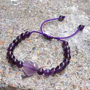 Bracelet en pierre naturelle avec perles de verre colorées, géométrie sacrée, logo gravé au laser, réduction sur les achats en gros - Product Image 3