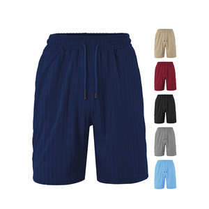 Shorts décontractés d'été pour hommes Tk, bleu marine, en tissu éponge micro-élastique, coupe ample, respirants, shorts de sport - Product Image 2