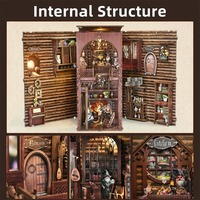 Nouveauté 2025 Hamaileon KT01 La Maison des Sept Nains, Puzzle 3D en Bois, Cadeau, Jouet DIY, Maison de Poupées, Insert de Bibliothèque, Serre-livres, Coin Livre