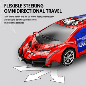 Elettrico Spiderman Giocattolo Auto Luce e Musica Universale Bump e Vai Auto Apertura Porte 360 ° di Rotazione <span class=keywords><strong>Personaggio</strong></span> dei Cartoni Animati Giocattolo per i Bambini - Product Image 3