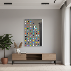 Printed Graffiti Art Deco Panel <b>Canvas</b>-Abstract Banksy Wall Decor Clear <b>Framed</b> Hanging <b>Canvas</b> - Product Image 3