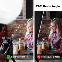 Fournisseur d'usine – Boîte à lumière souple en plastique de 35 cm, pliable et portable, en forme de boule, pour flash stroboscopique