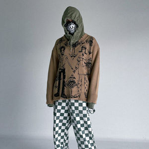 Maglione Anime Gotico Unisex Lavorato a <span class=keywords><strong>Maglia</strong></span> con Scollo a V e Logo Personalizzato di Alta Qualità 2024, Pullover Jacquard da <span class=keywords><strong>Donna</strong></span> con Pietre Nere Effetto Invecchiato - Product Image 6