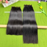 Cheveux humains indiens bouclés non traités de qualité 12A, cuticules alignées, naturels, d'un seul donneur, vierges, lisses Yaki, extensions de cheveux humains