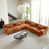 Canapé Chesterfield moderne trois places en tissu rectangulaire avec pieds en bois massif - Design durable pour salon, bureau à domicile, chambre à coucher