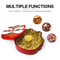 Vente en gros d'usine JYB Emballage en métal pour gâteau de lune Boîte cadeau des fêtes chinoises pour biscuits, biscuits, festival, bonbons, boîte en fer blanc